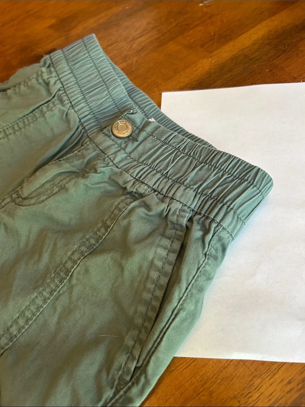 GAP Kids Olive Green Wide Leg Cargo Pants | Girls XS 4-5 Utility Pants